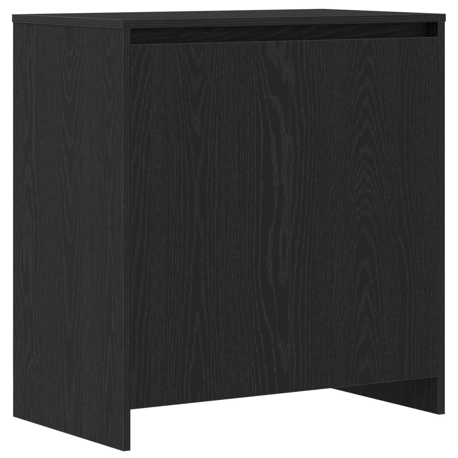 Buffet 3 pc Noir 70 x 41 x 75 cm Bois d'ingénierie
