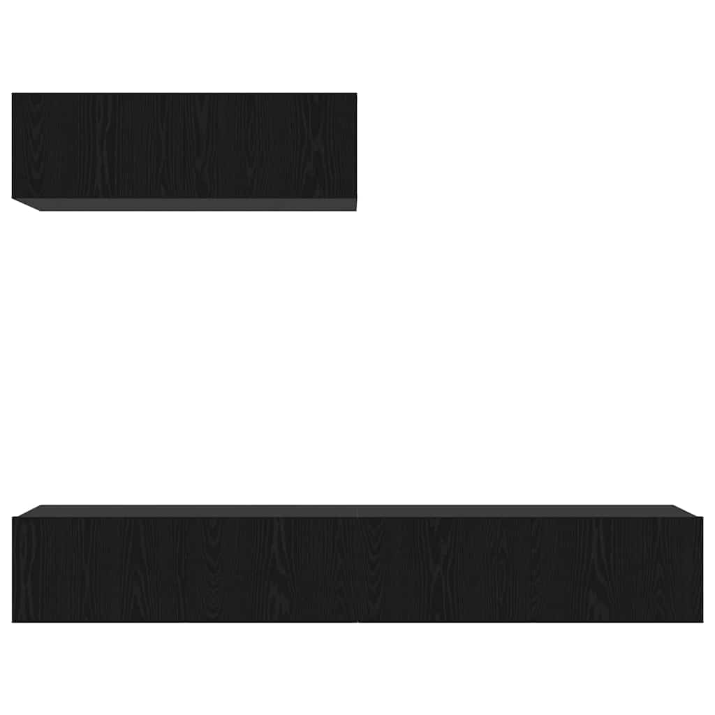 Ensemble meuble TV 3 pcs Chêne noir Bois d'ingénierie - XIOS