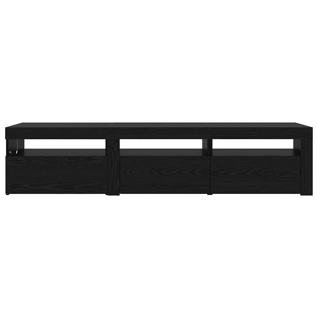 Meuble TV 2 pcs Chêne noir 180 x 35 x 40 cm Bois d'ingénierie - XIOS