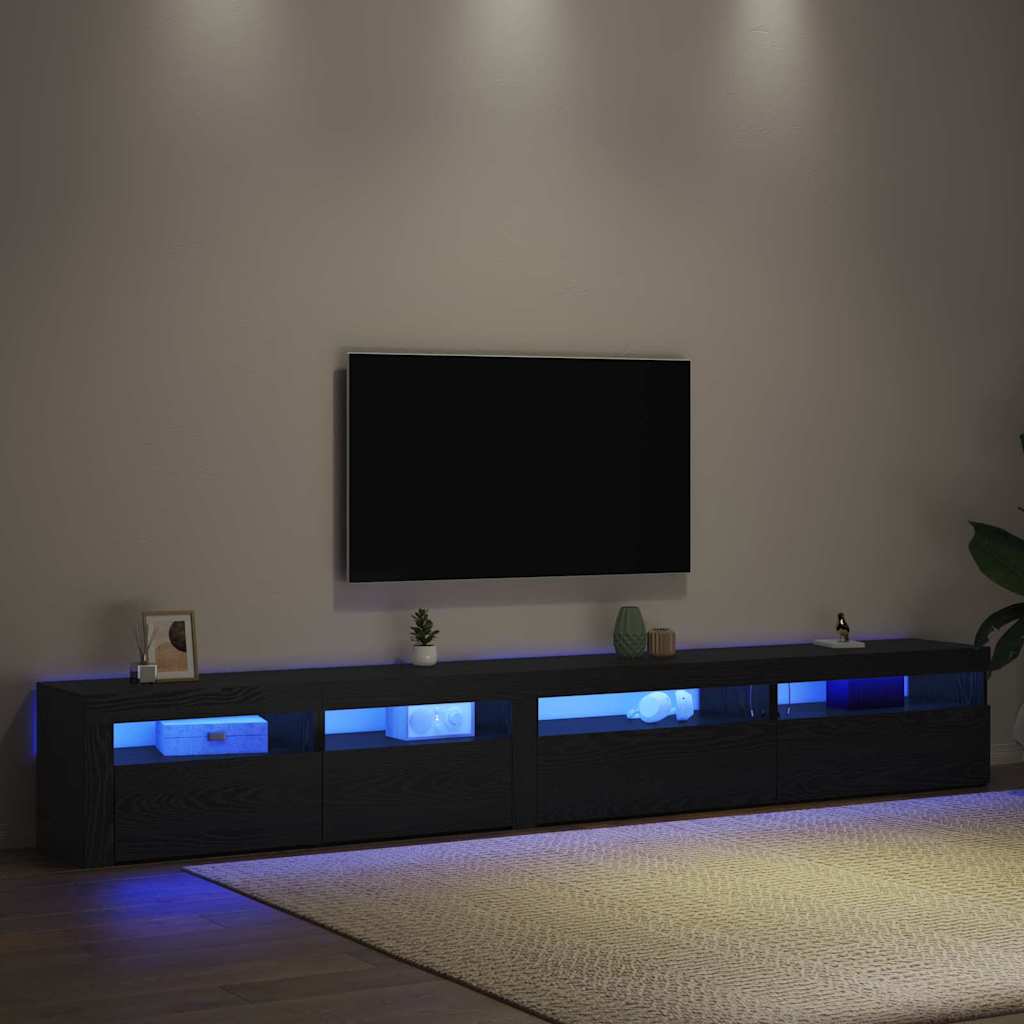 Ensemble de Meuble TV 3 pcs Chêne noir 270 x 35 x 40 cm - XIOS