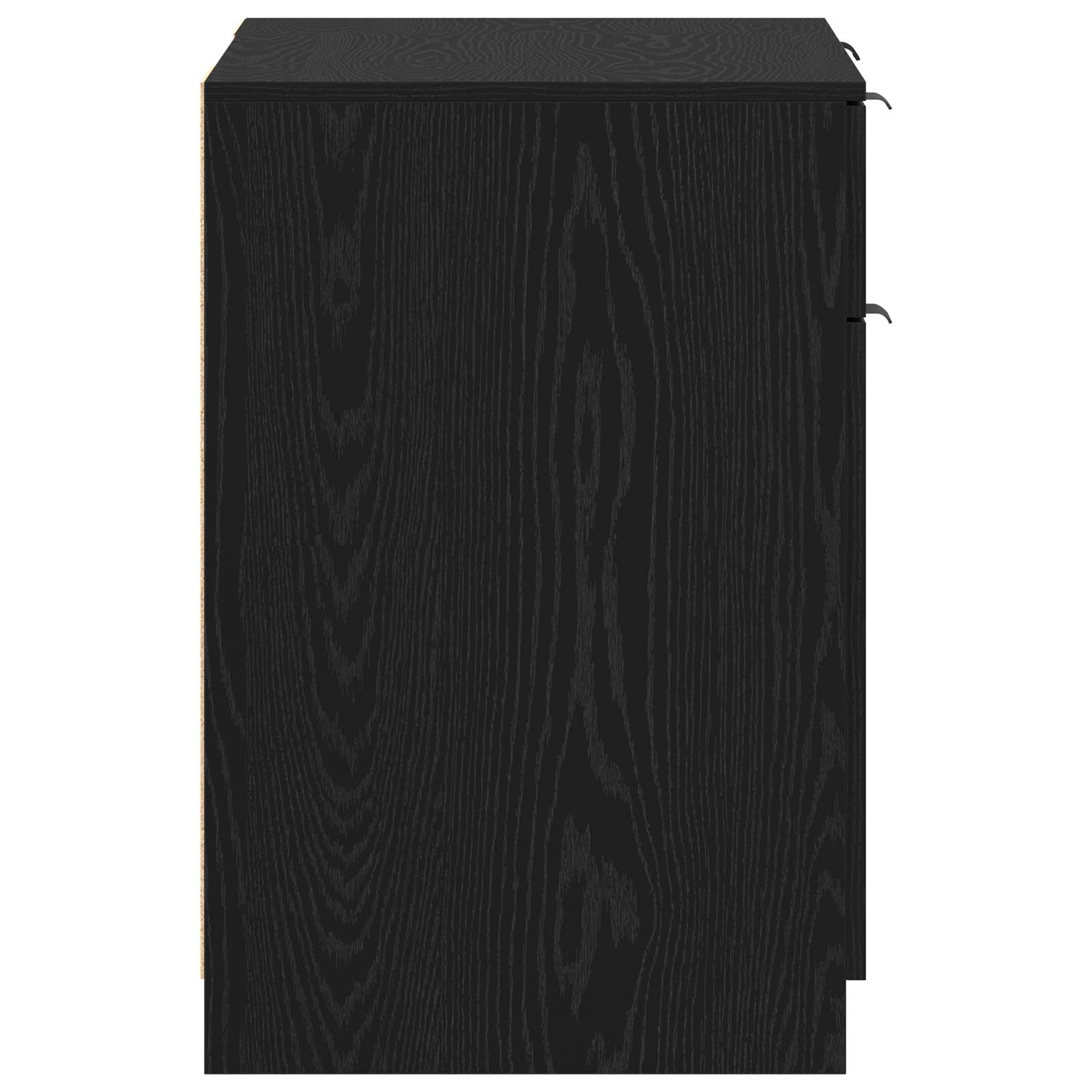 Bureau avec porte Chêne noir 133 x 50 x 75 cm Bois d'ingénierie - XIOS