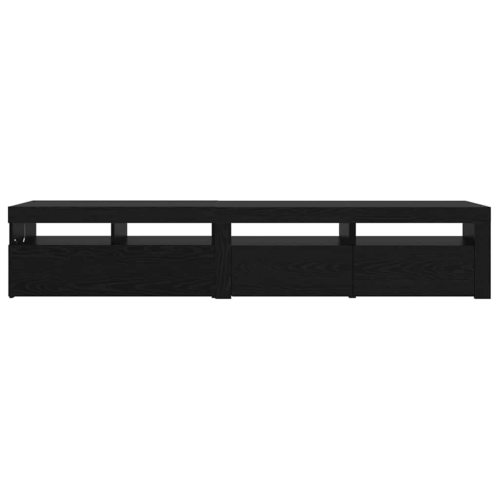 Meuble TV 2 pcs Chêne noir 210 x 35 x 40 cm Bois d'ingénierie - XIOS