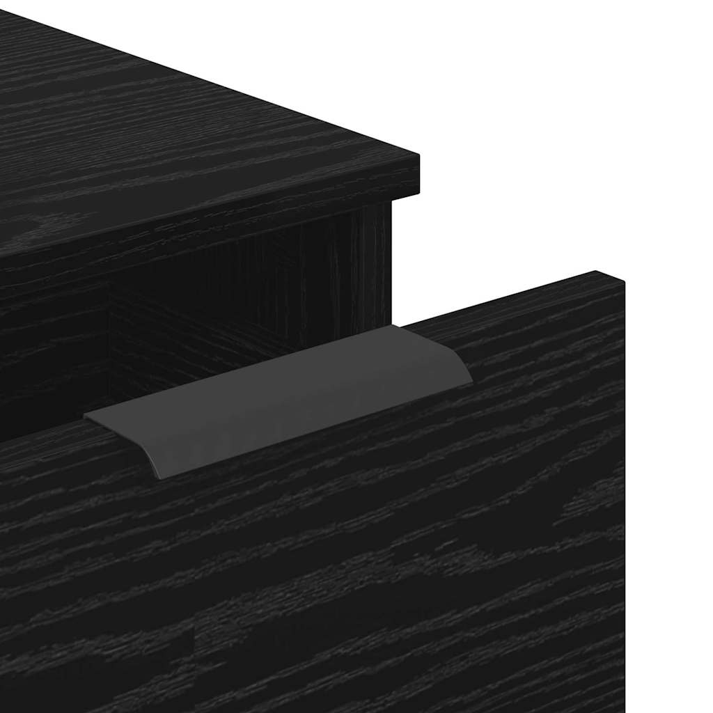 Buffet 3 pcs Chêne noir 60 x 30 x 70 cm Bois d'ingénierie - XIOS