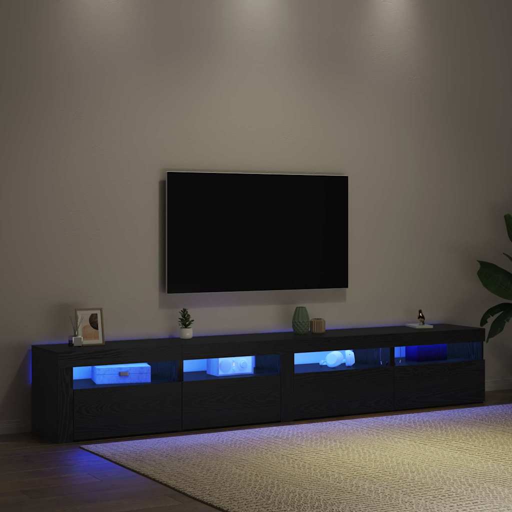 Ensemble meuble TV 3 pcs Chêne noir 240 x 35 x 40 cm - XIOS
