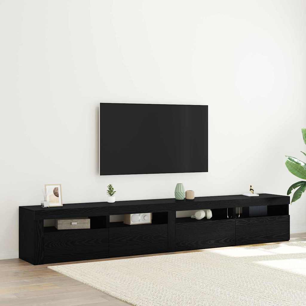 Ensemble de Meuble TV 3 pcs Chêne noir 240 x 35 x 40 cm - XIOS