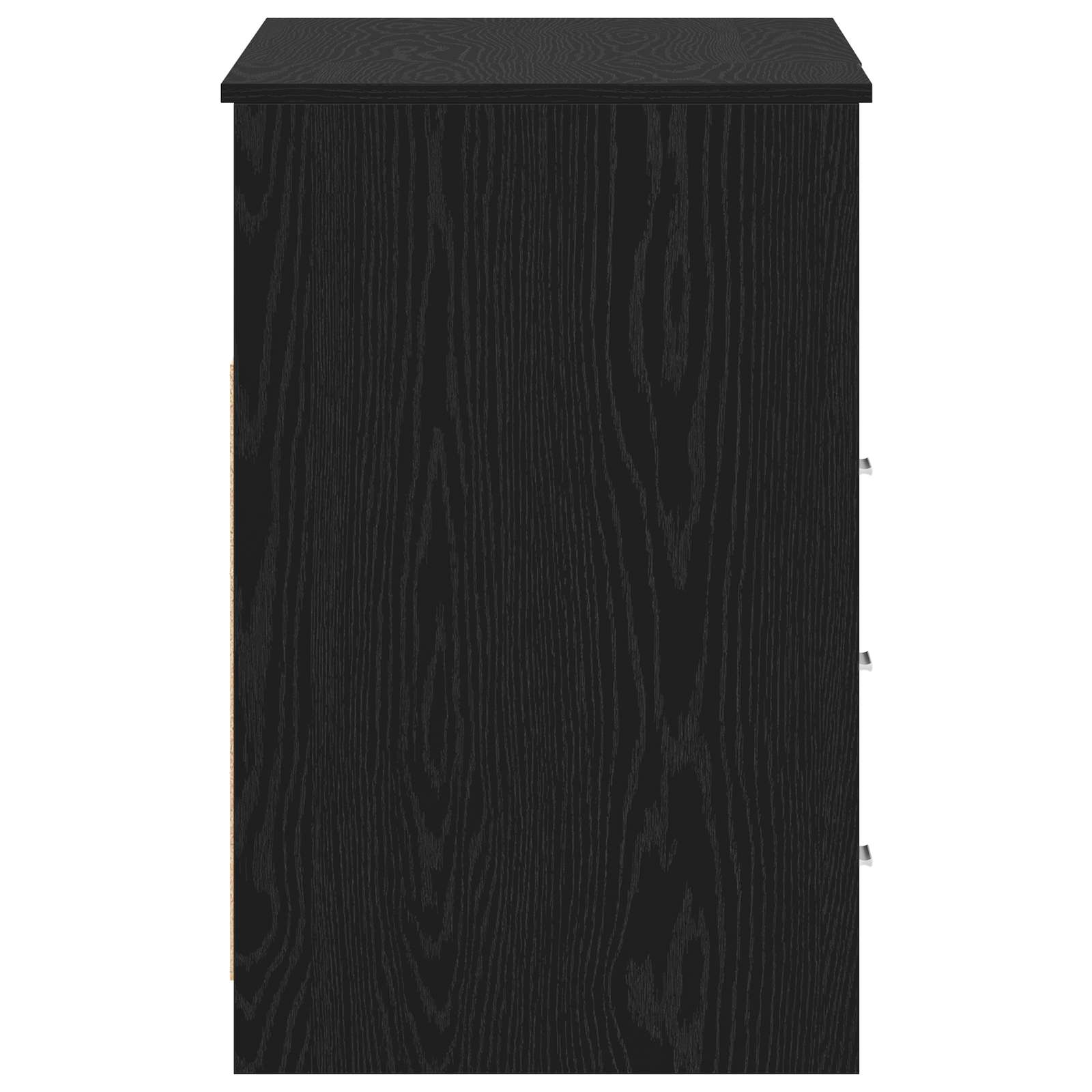 Bureau 2 pièces Chêne noir 140 x 50 x 76 cm Bois d'ingénierie