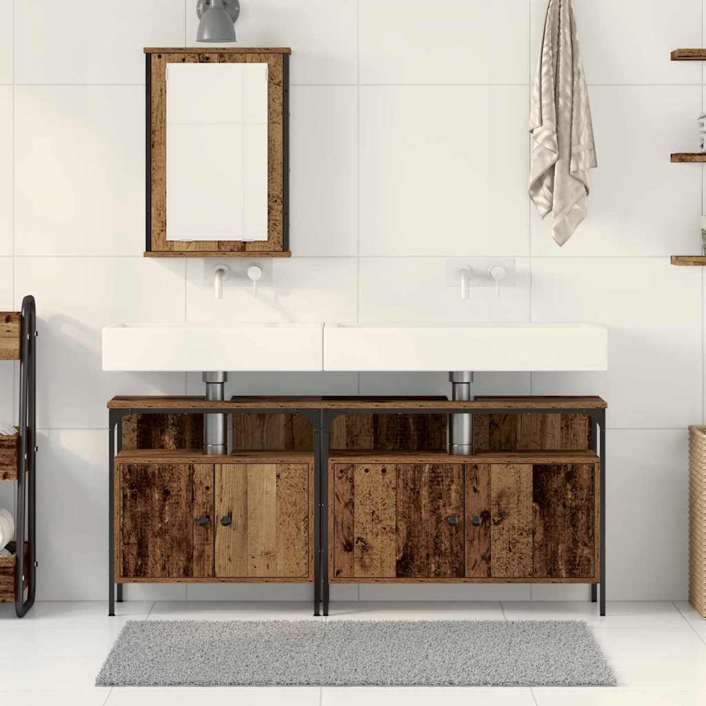 Meubles de salle de bain 3 pc Marron 80 x 30 x 60 cm - XIOS