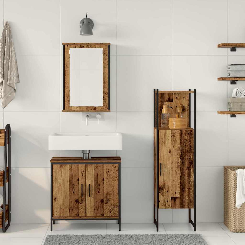 Ensemble de mobilier de salle de bain 3 pc Marron