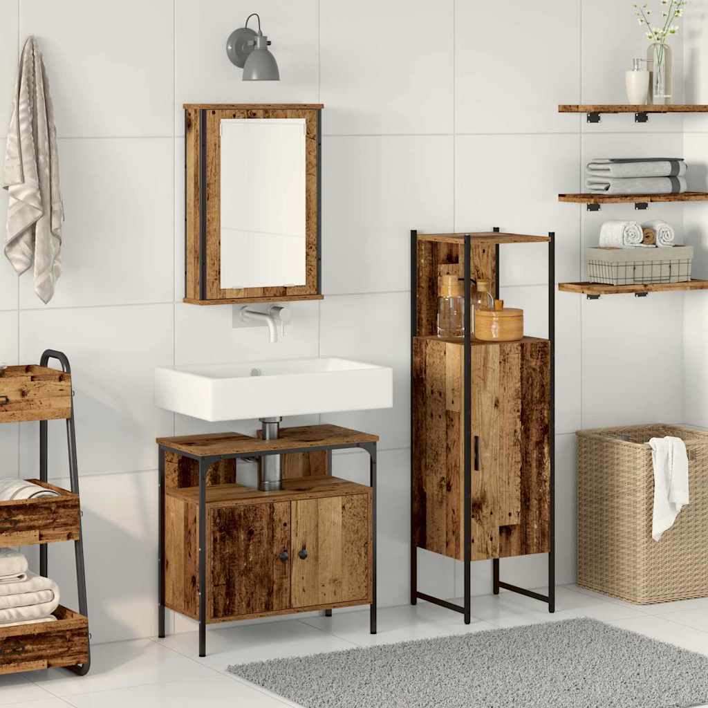 Ensemble de mobilier de salle de bain 3 pc Marron