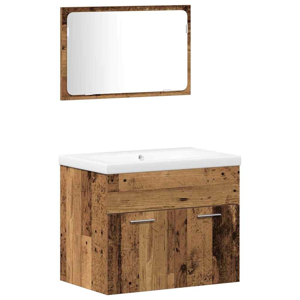 Ensemble de rangement Montage mural 4 pcs Bois d'ingénierie - XIOS
