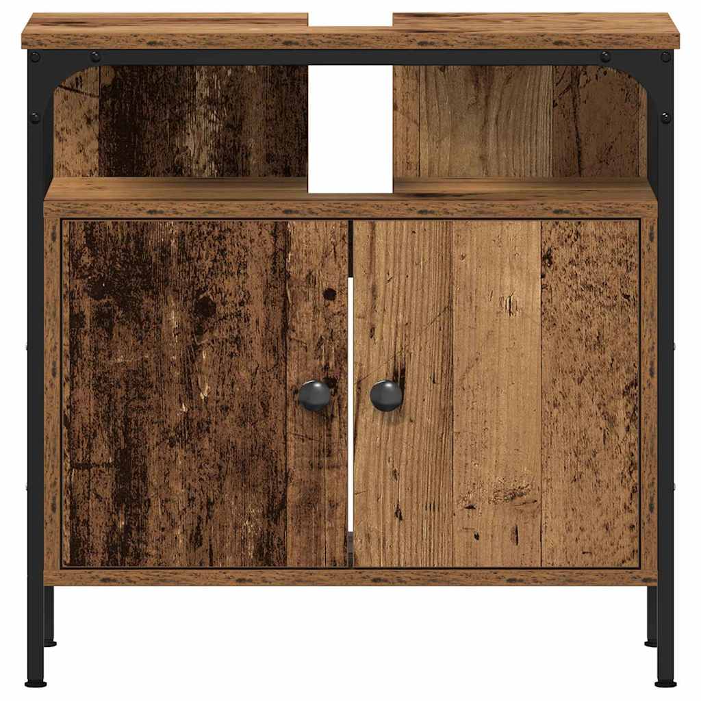 Ensemble de mobilier de salle de bain 3 pièces Marron
