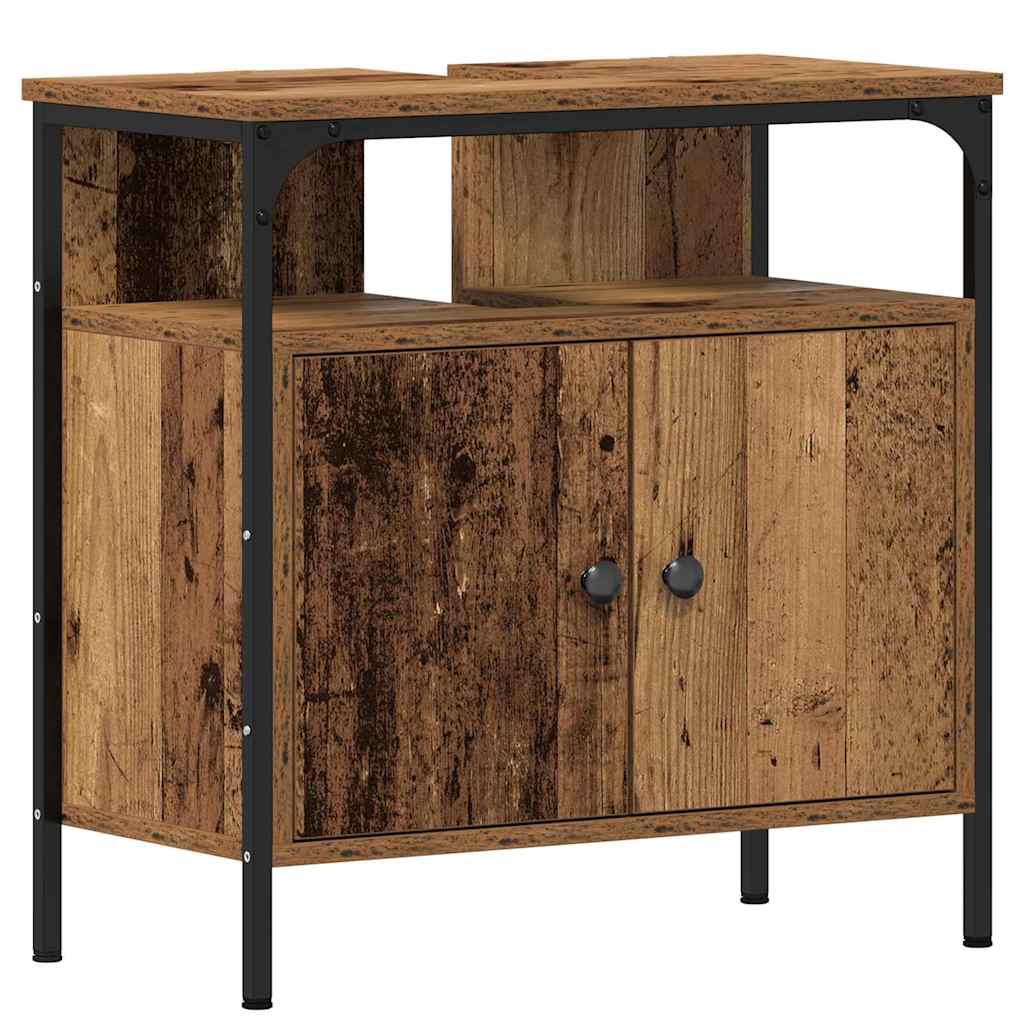 Ensemble de mobilier de salle de bain 4 pc Bois Ancien