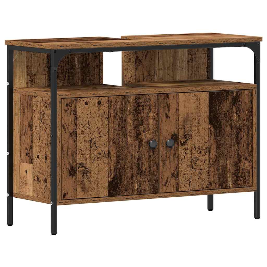 Ensemble de mobilier de salle de bain 4 pc Bois Ancien
