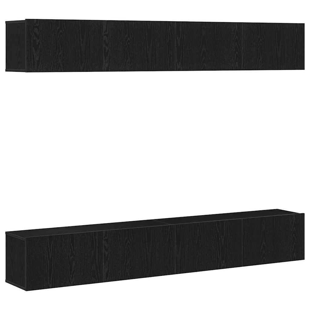 Ensemble meuble TV 4 pcs Chêne noir 100 x 30 x 30 cm - XIOS