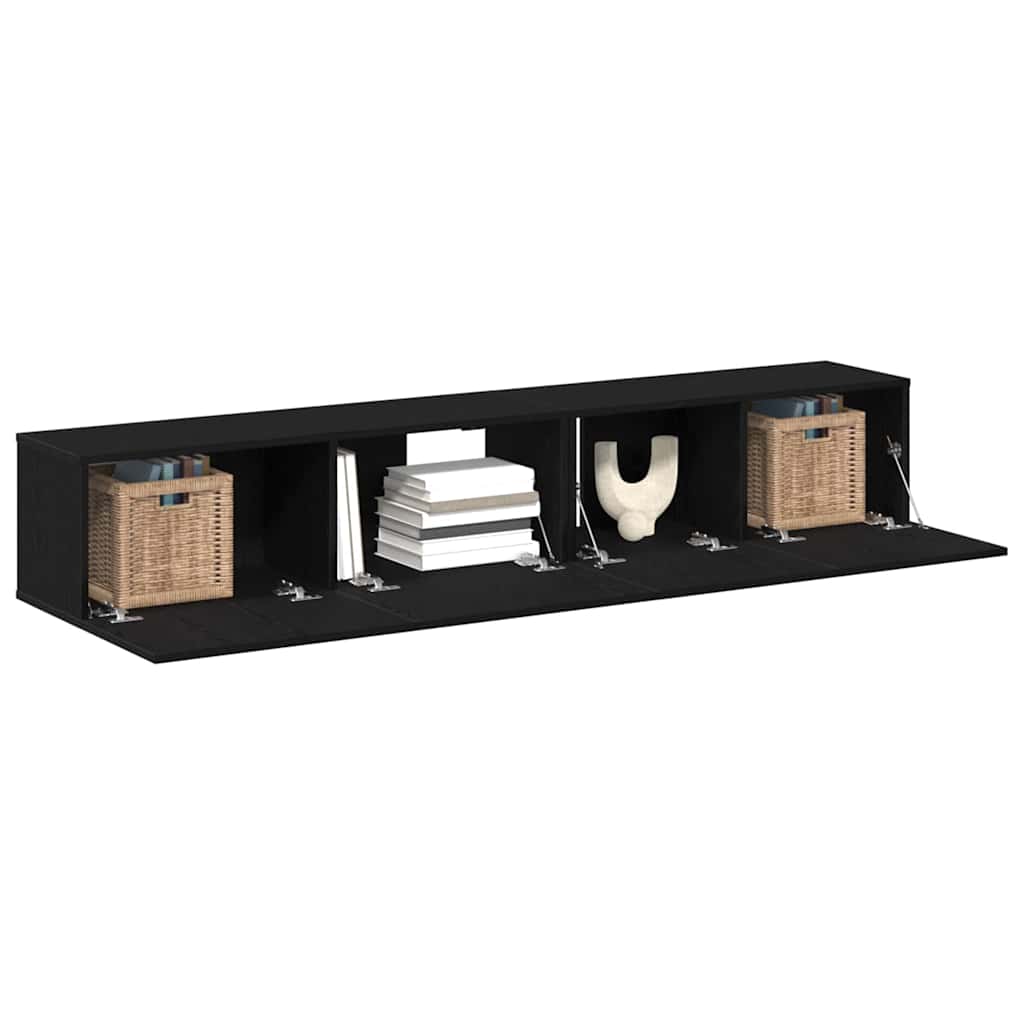 Ensemble meuble TV 2 pcs Chêne noir Bois d'ingénierie - XIOS