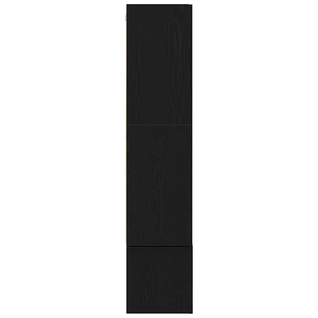 Ensemble meuble TV 6 pc Chêne noir Bois d'ingénierie