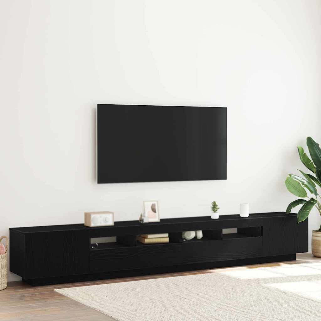 Ensemble meuble TV 3 pc Noir Bois d'ingénierie