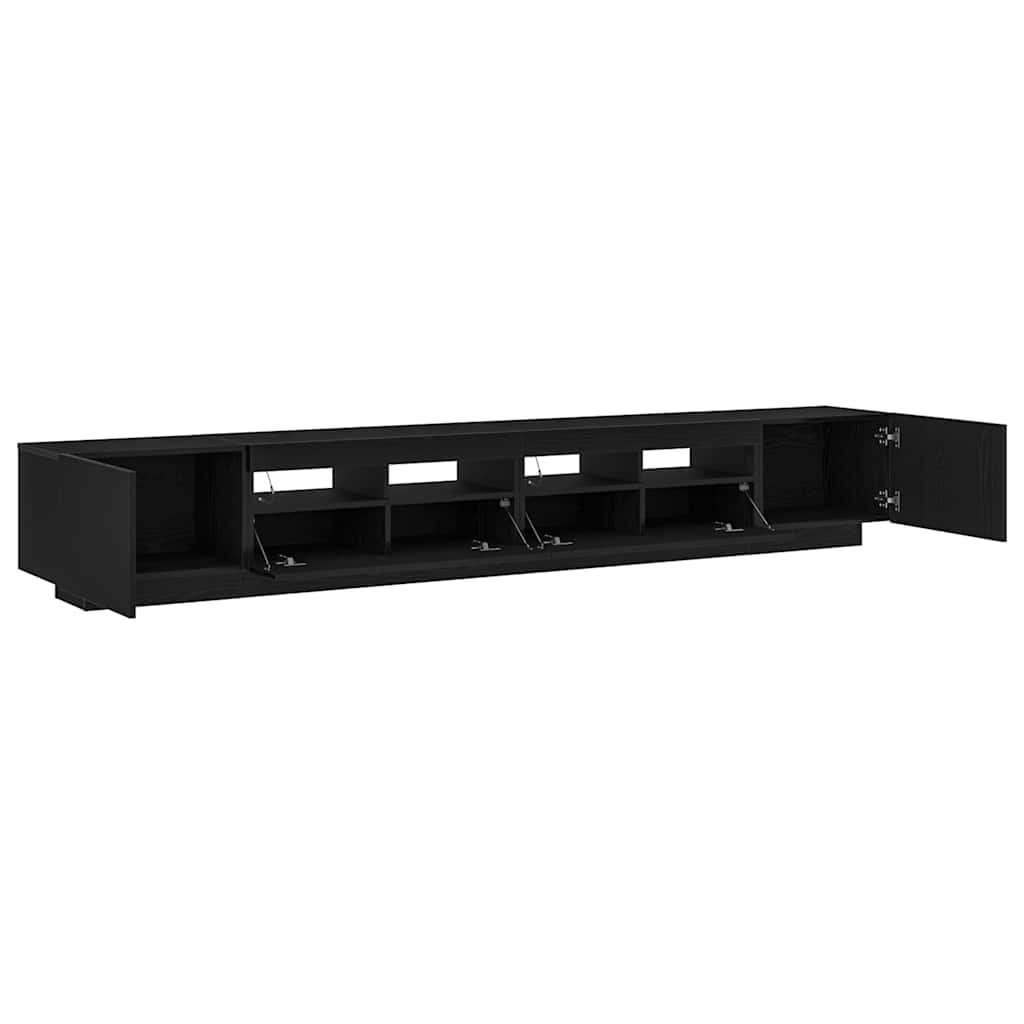 Ensemble meuble TV Montage mural 3 pcs Noir 260 x 35 x 40 cm