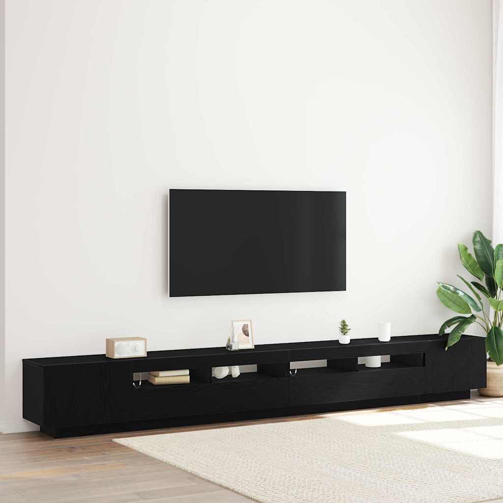 Ensemble meuble TV 3 pc Noir Bois d'ingénierie