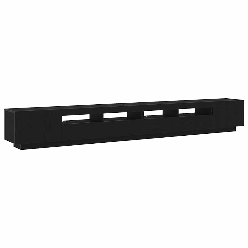 Ensemble meuble TV Montage mural 3 pcs Noir 300 x 35 x 40 cm