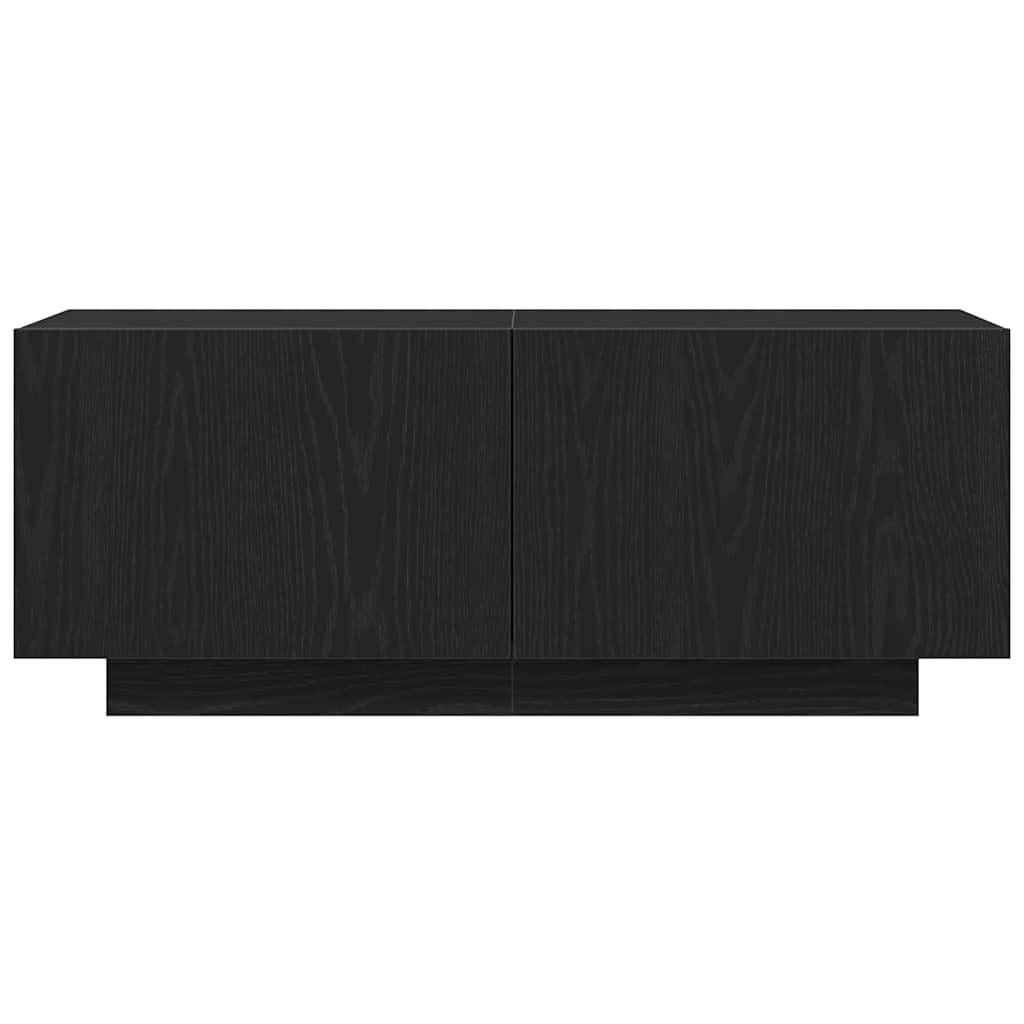 Meuble TV Chêne noir 100 x 35 x 40 cm Bois d'ingénierie