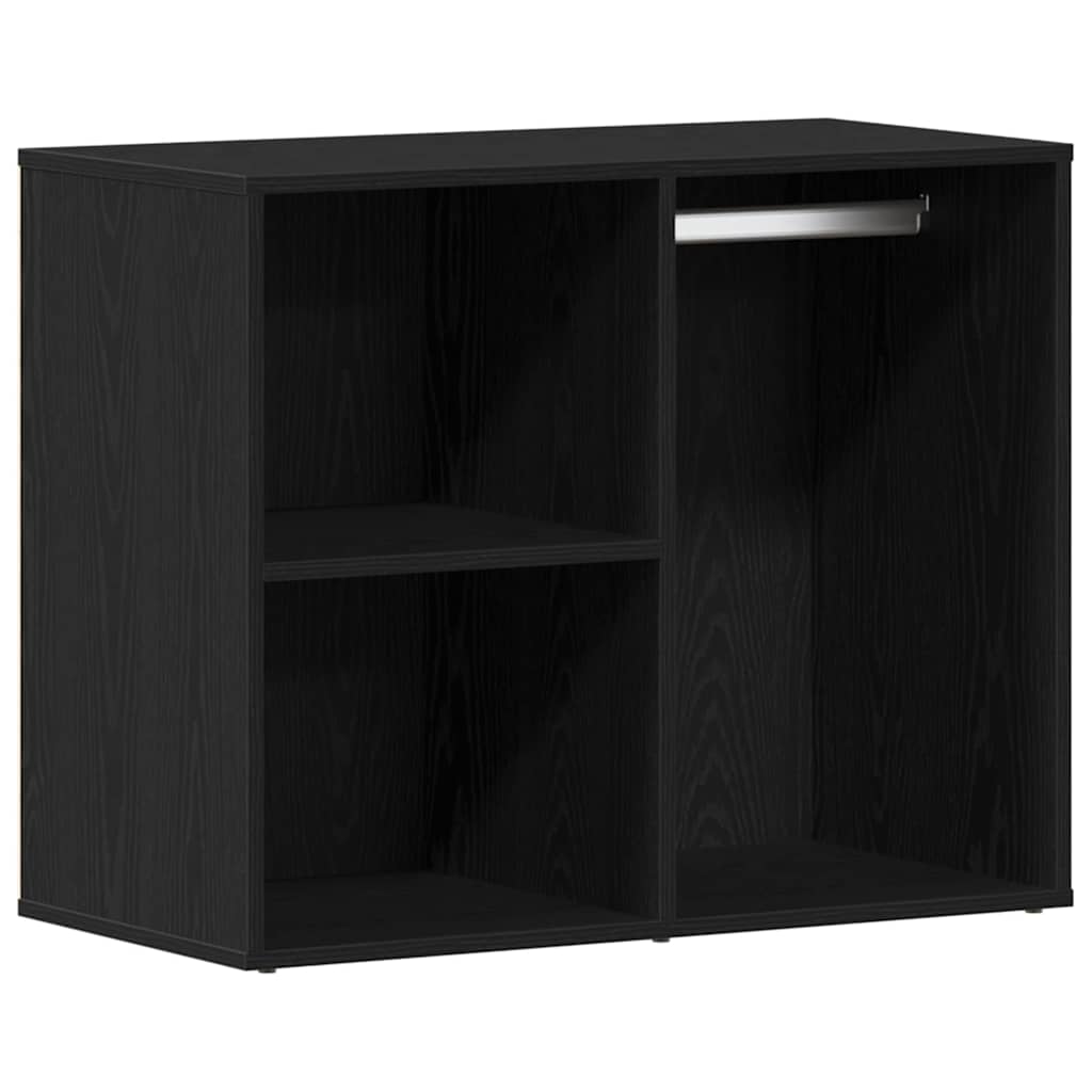 Ensemble de table de maquillage avec LED 4 pcs Chêne noir