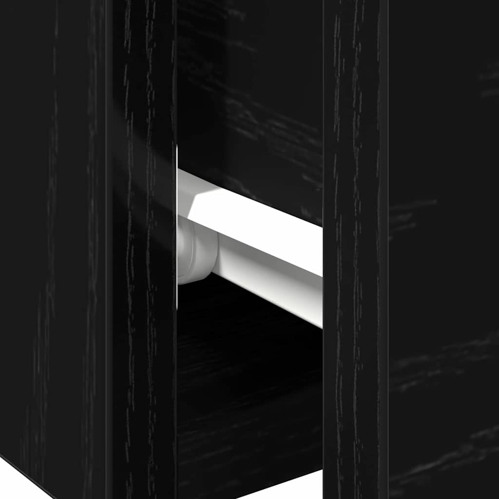 Meuble mural avec tiroir 2 pcs Chêne noir 102 x 30 x 20 cm - XIOS