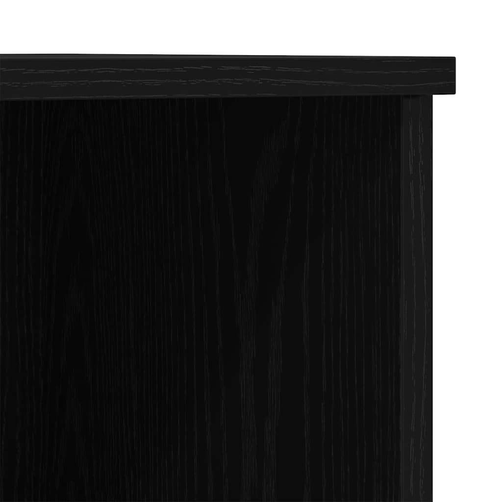 Haut Armoire Chêne noir 132 x 35,5 x 103,5 cm Bois d'ingénierie