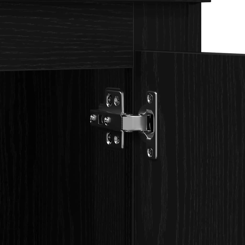 Highboard Chêne noir 132 x 35,5 x 103,5 cm Bois d'ingénierie - XIOS