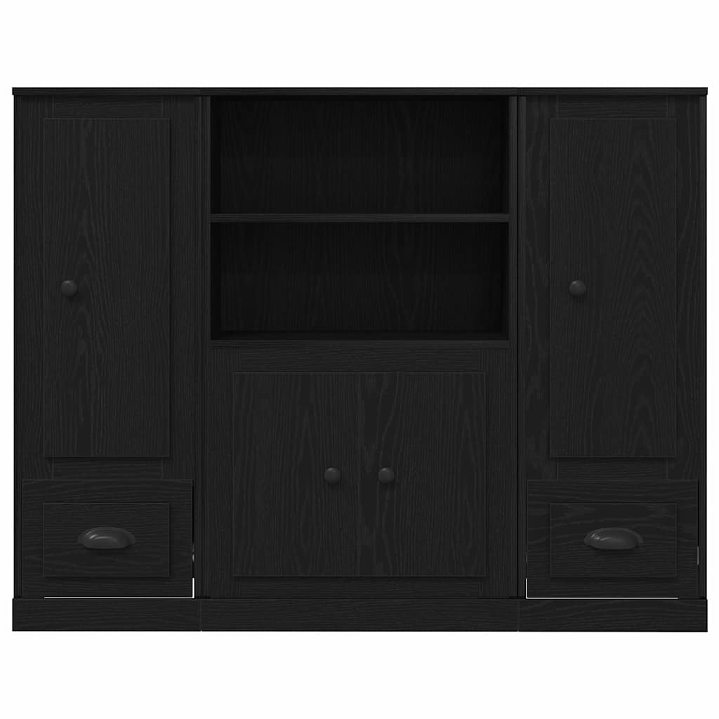 Highboard Chêne noir 132 x 35,5 x 103,5 cm Bois d'ingénierie - XIOS