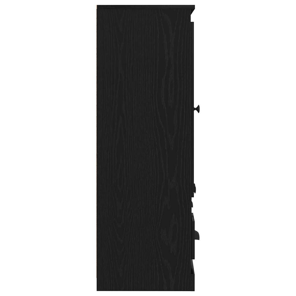 Highboard Chêne noir 132 x 35,5 x 103,5 cm Bois d'ingénierie - XIOS