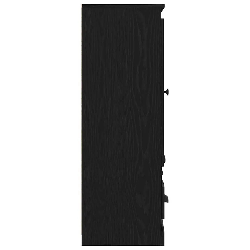 Highboard Chêne noir 132 x 35,5 x 103,5 cm Bois d’ingénierie - XIOS