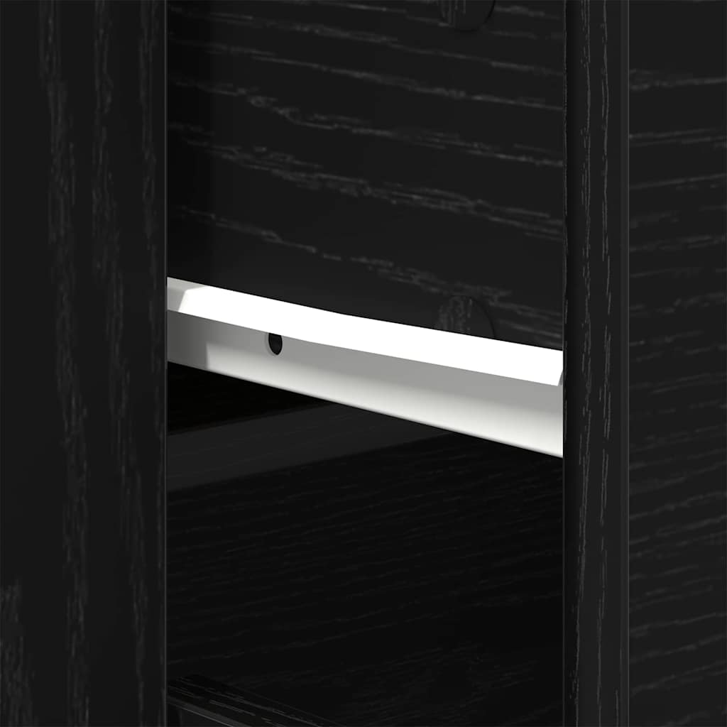 Haut Armoire Chêne noir 80 x 33 x 150 cm Bois d'ingénierie - XIOS