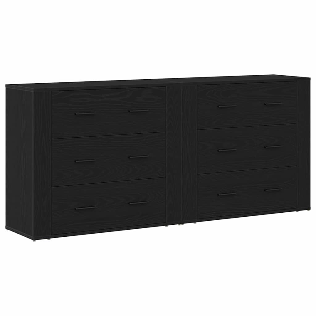 Buffet Chêne noir 160 x 33 x 70 cm Bois d'ingénierie - XIOS