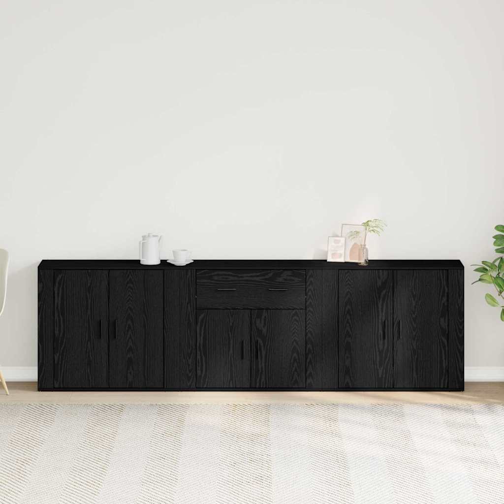 Buffet Chêne noir 240 x 33 x 70 cm Bois d'ingénierie