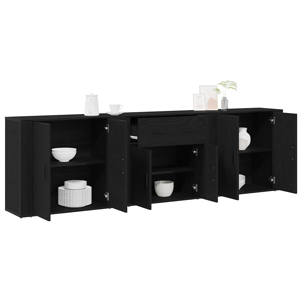 Buffet Chêne noir 240 x 33 x 70 cm Bois d'ingénierie