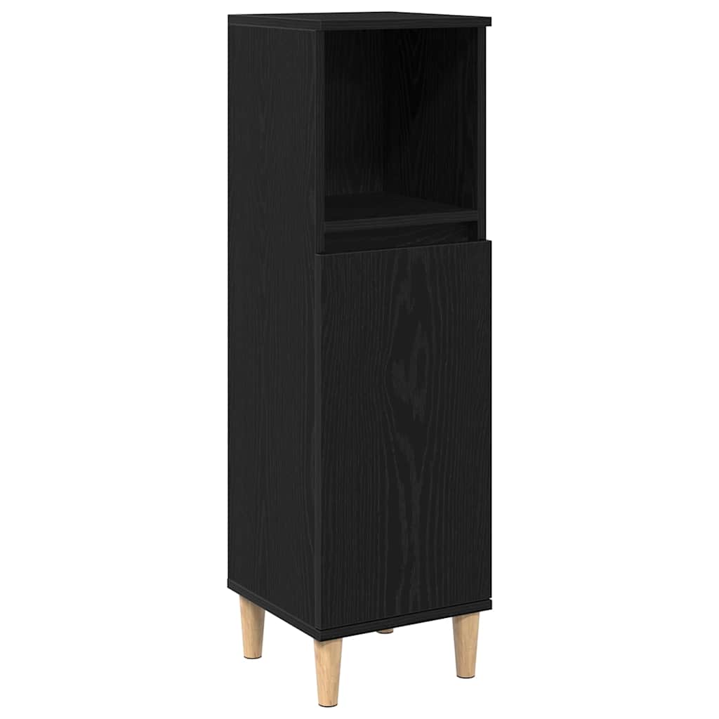 Ensemble de mobilier de salle de bain 3 pc Chêne noir