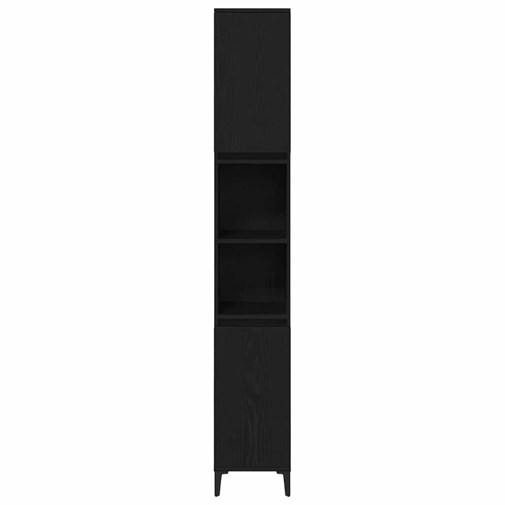 Ensemble de mobilier de salle de bain 3 pièces Chêne noir
