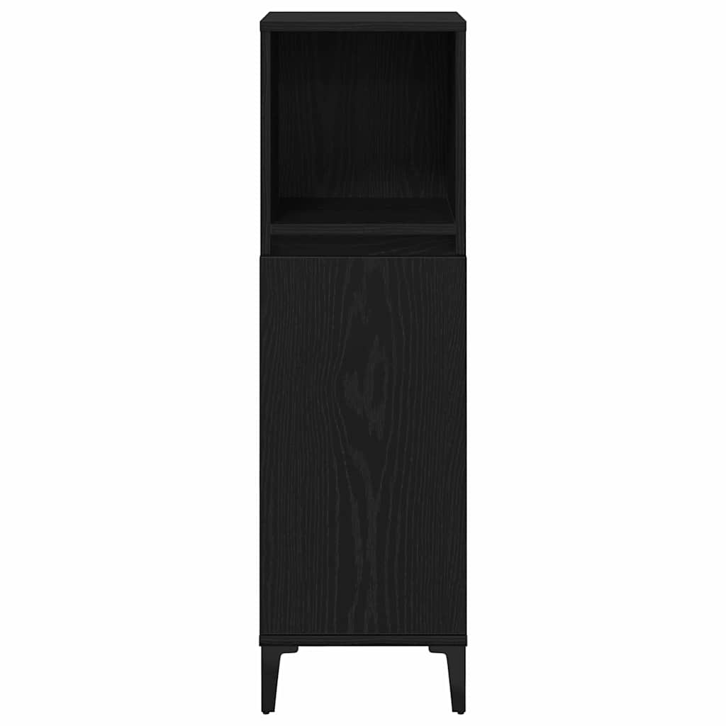 Ensemble de mobilier de salle de bain 3 pièces Chêne noir