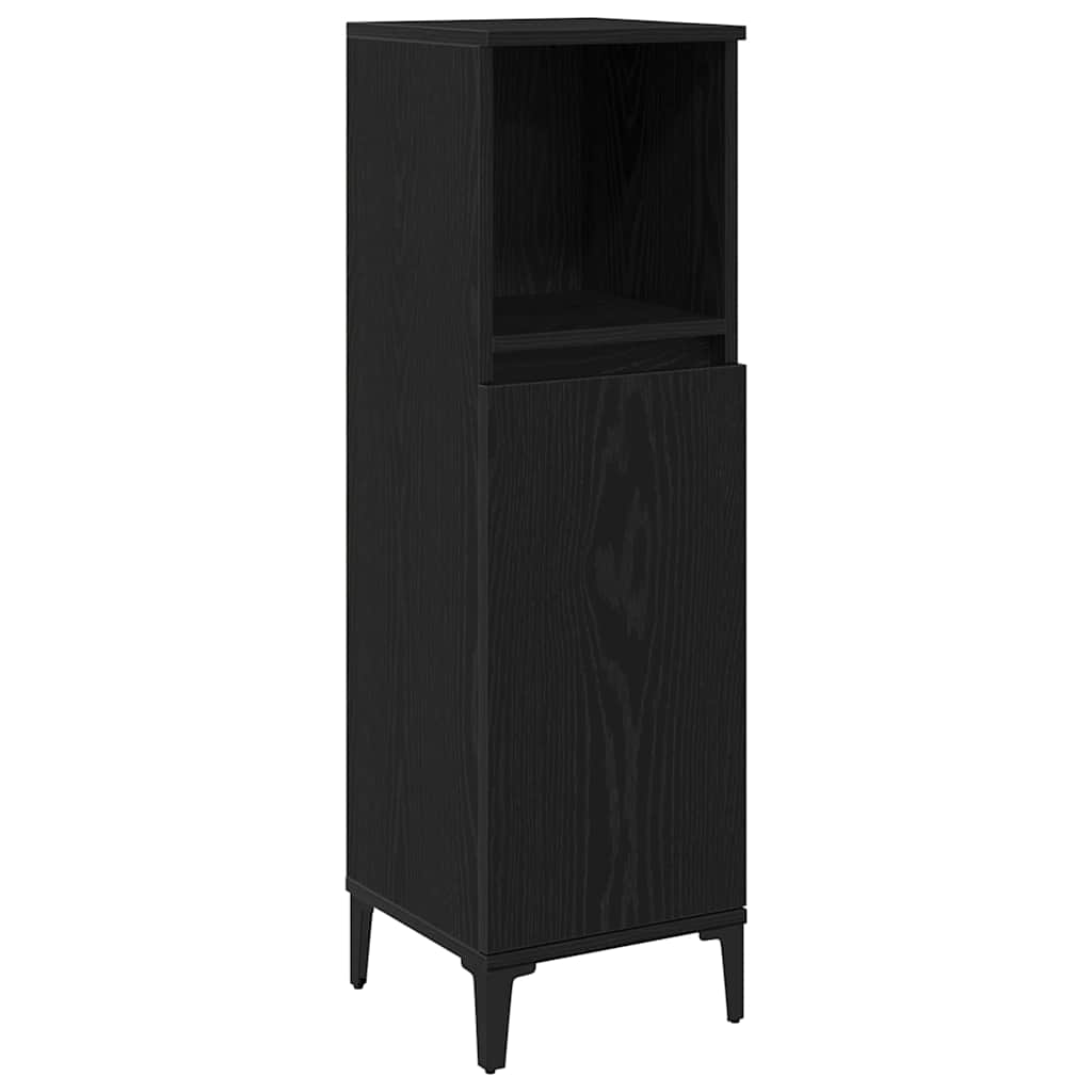 Ensemble de mobilier de salle de bain 3 pc Chêne noir