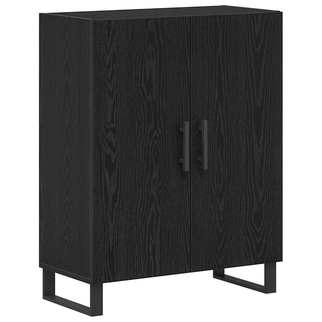 Haut Armoire 2 pcs Chêne noir Bois d'ingénierie - XIOS