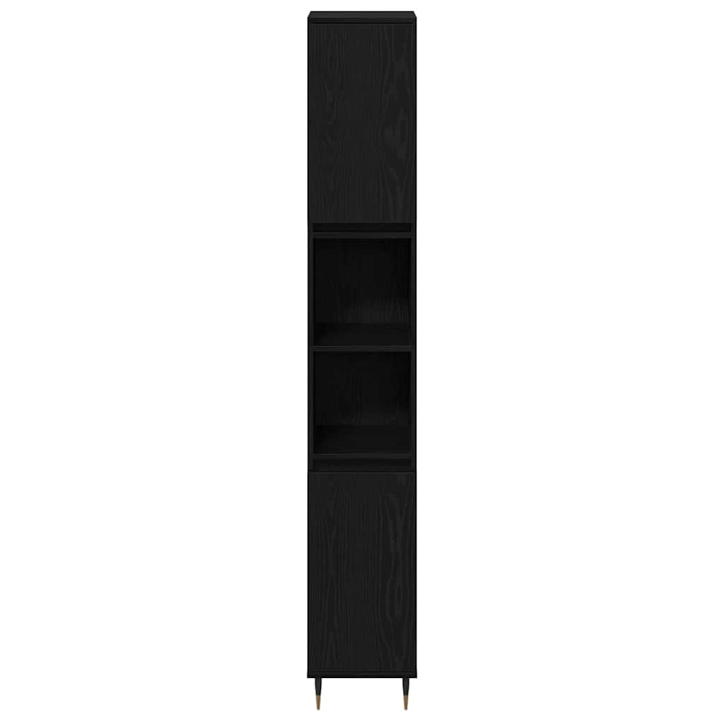 Ensemble de mobilier de salle de bain 3 pc Chêne noir