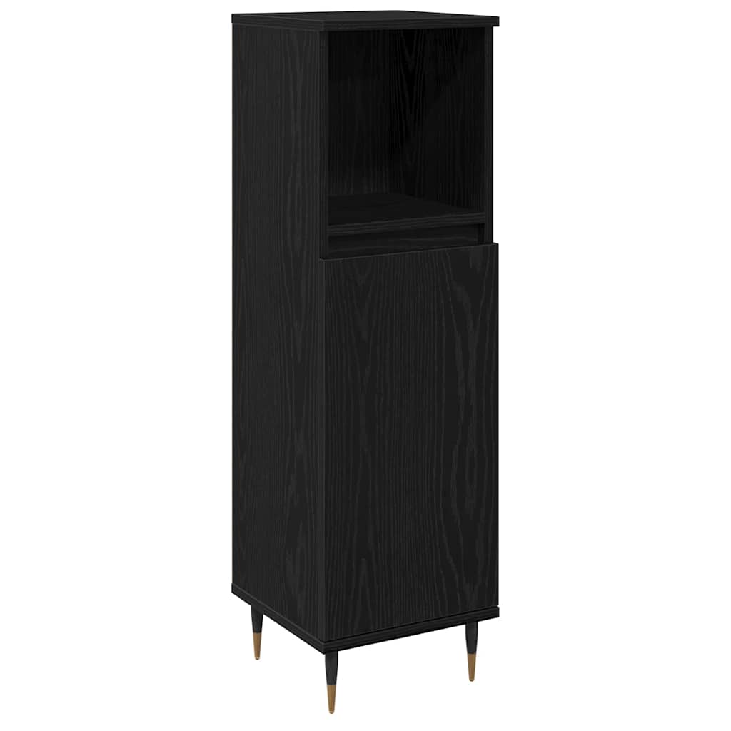 Ensemble de mobilier de salle de bain 3 pc Chêne noir