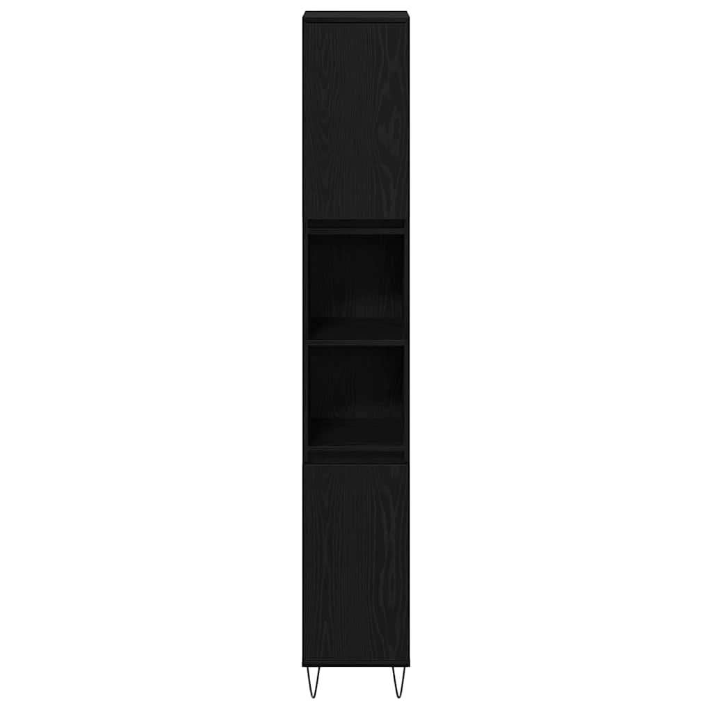 Ensemble de mobilier de salle de bain 3 pc Chêne noir