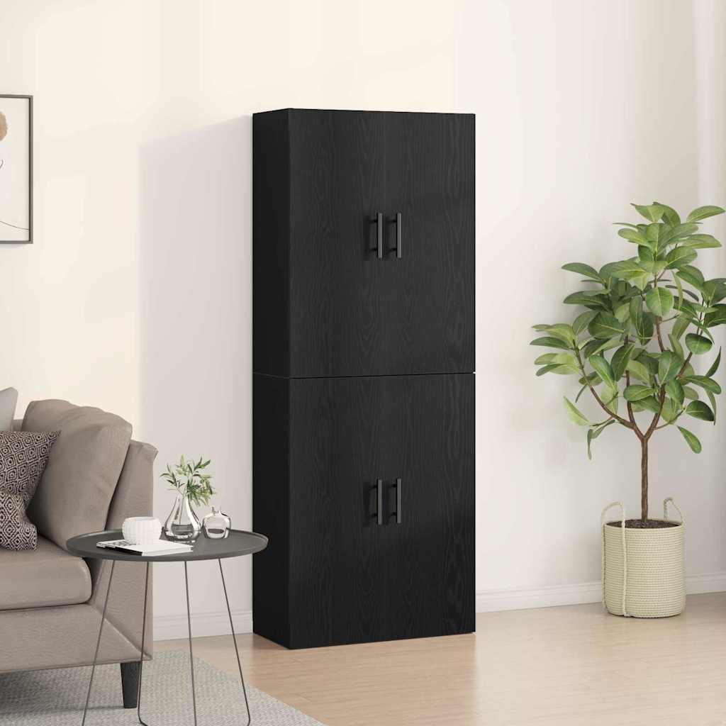 Armoire Murale 2 pc Chêne noir 69,5 x 34 x 90 cm - XIOS