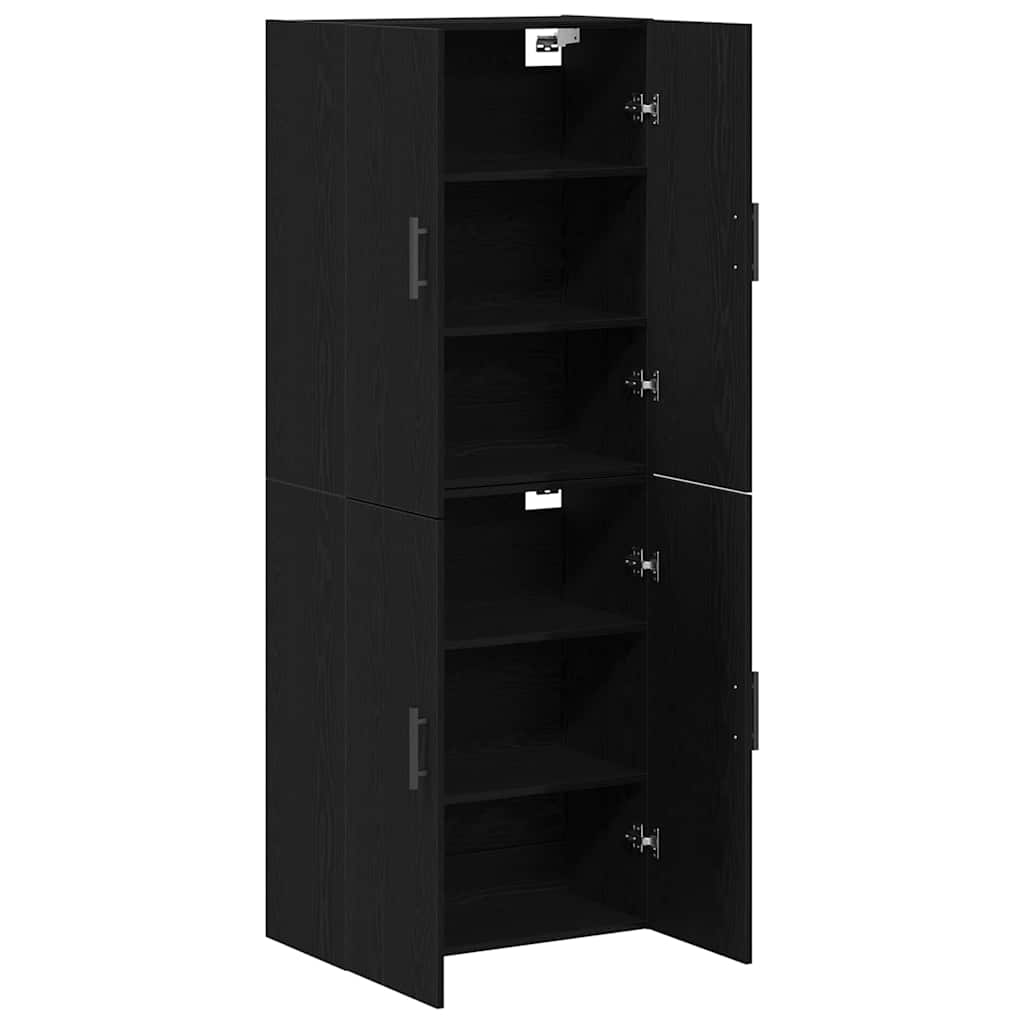 Armoire Murale 2 pc Chêne noir 69,5 x 34 x 90 cm - XIOS