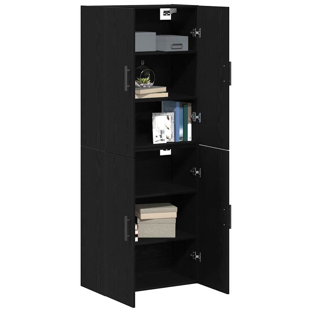 Armoire Murale 2 pc Chêne noir 69,5 x 34 x 90 cm - XIOS