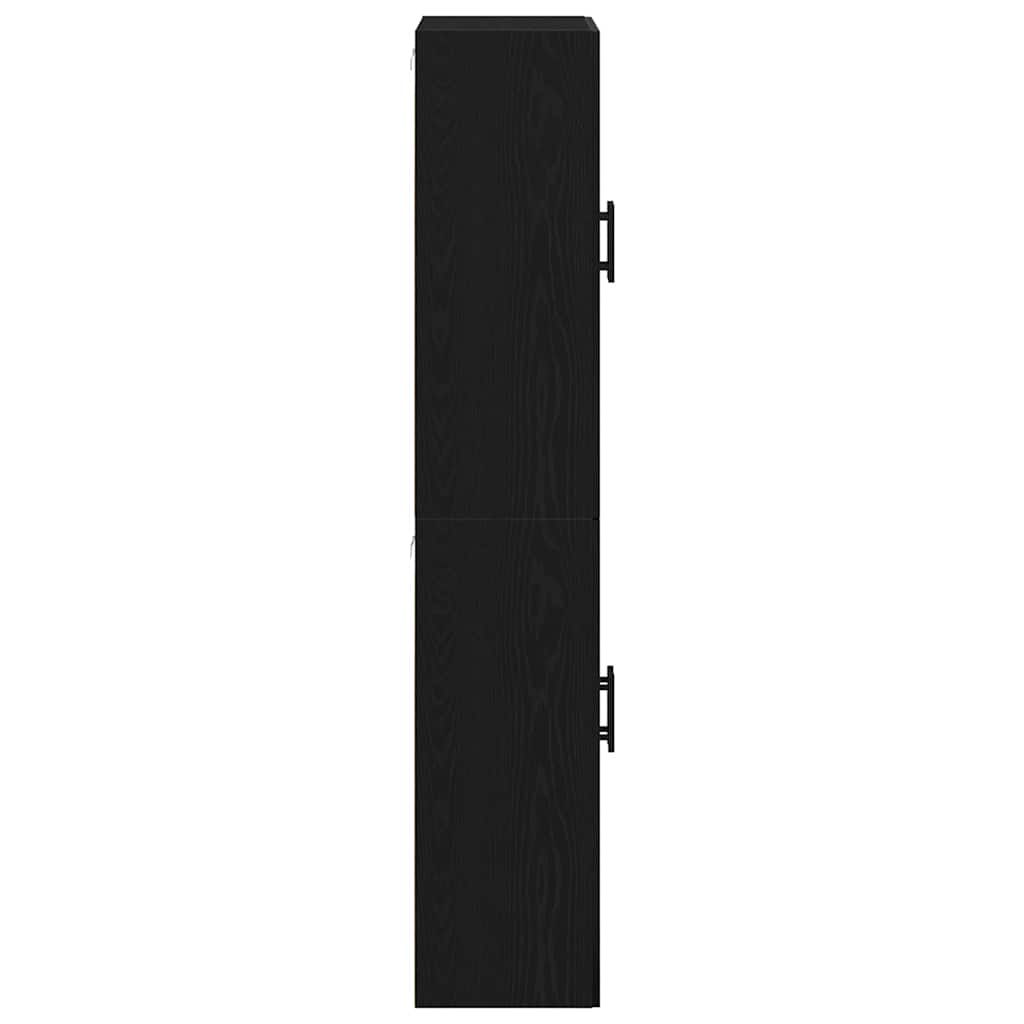 Armoire Murale 2 pc Chêne noir 69,5 x 34 x 90 cm - XIOS