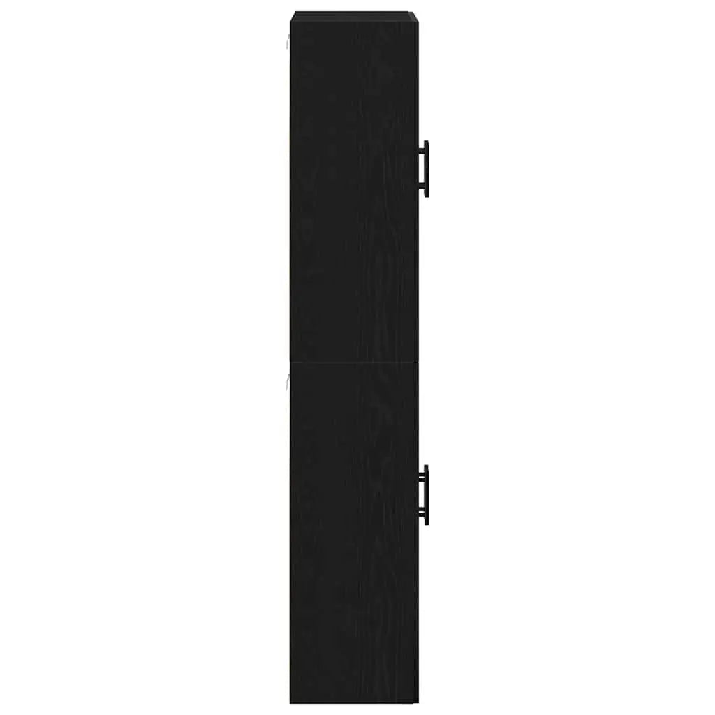 Armoire Murale 2 pc Chêne noir 69,5 x 34 x 90 cm - XIOS