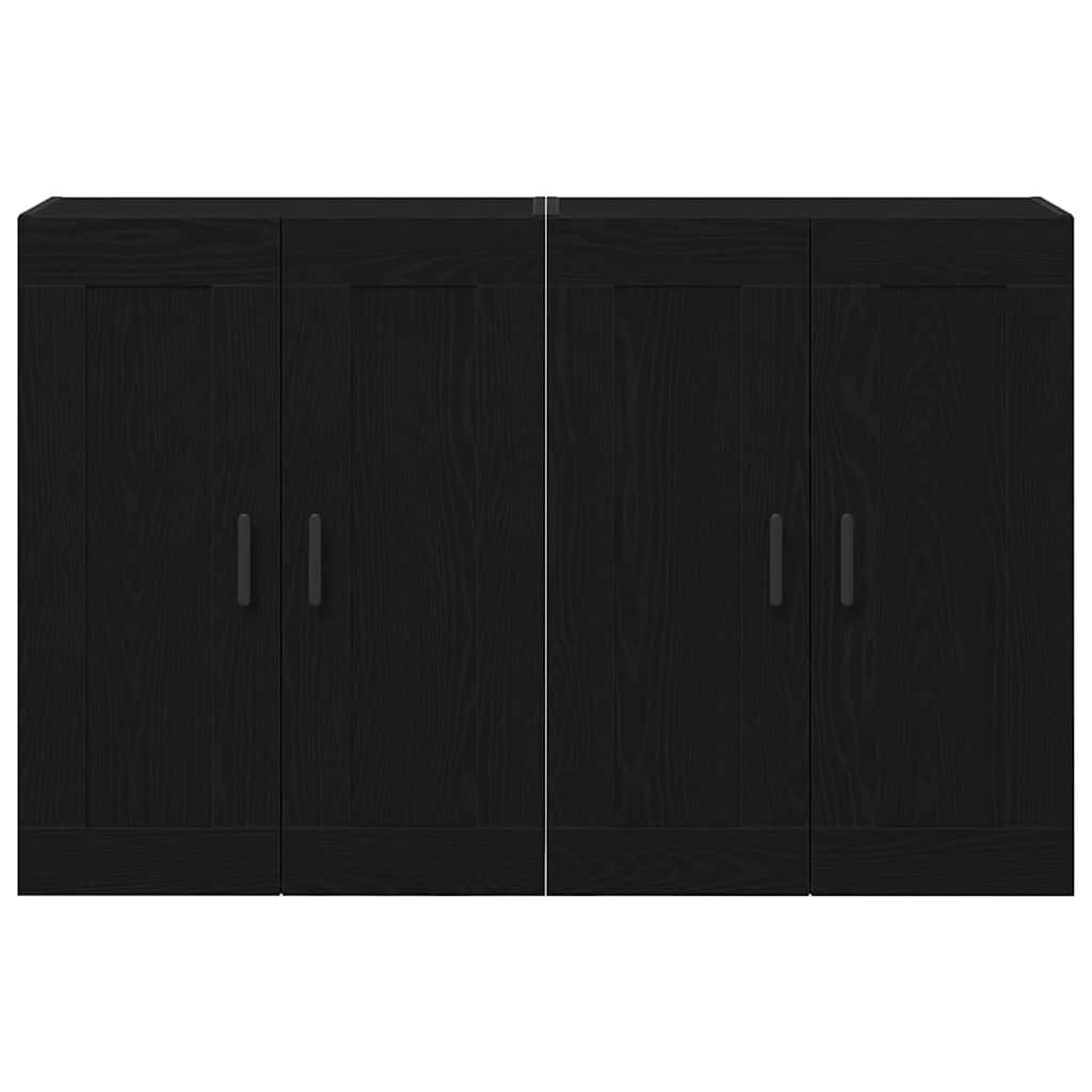 Meuble mural 2 pc Chêne noir 69,5 x 34 x 90 cm